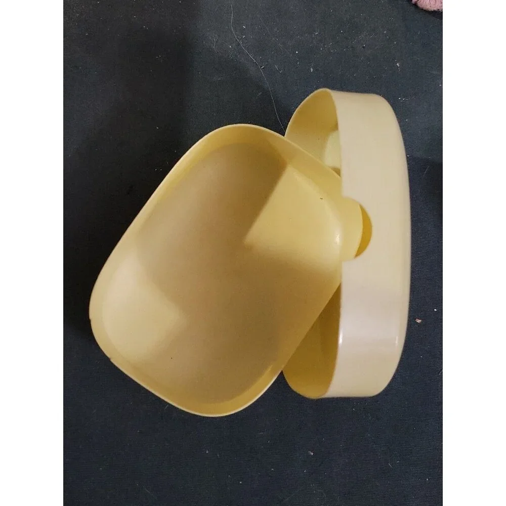 Vintage 1930s celluloid travel soap bar holder childs soap holder painted chicks